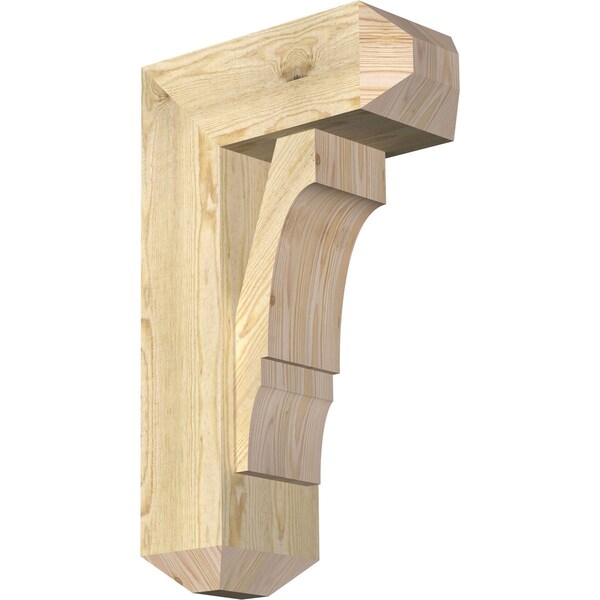 Ekena Millwork Balboa Craftsman Rough Sawn Bracket w/ Offset Brace, Douglas Fir, 8"W x 18"D x 30"H BKT0806X18X30BOA04RDF - main